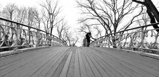 Sad Guy on Bridge